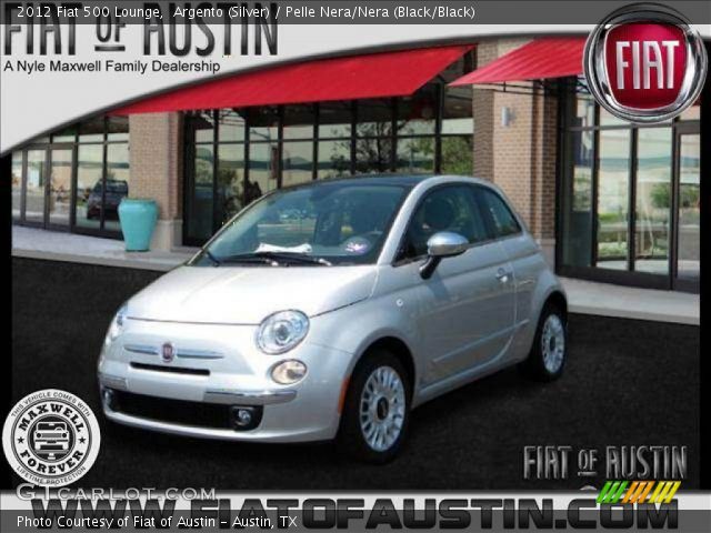 2012 Fiat 500 Lounge in Argento (Silver)