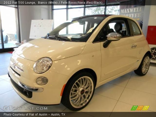 2012 Fiat 500 Lounge in Bianco (White)