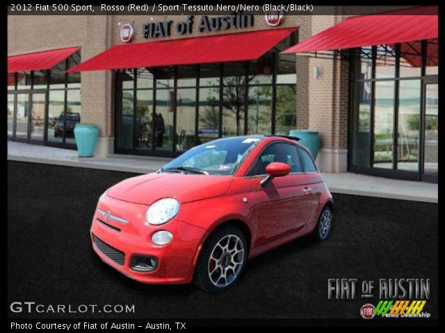 2012 Fiat 500 Sport in Rosso (Red)