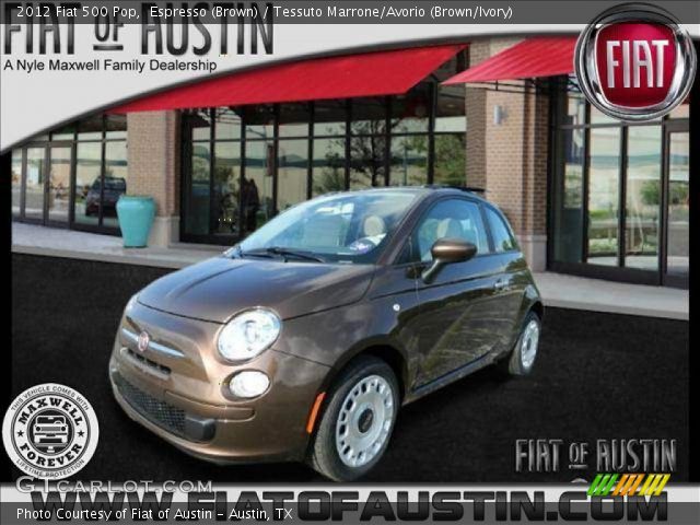 2012 Fiat 500 Pop in Espresso (Brown)