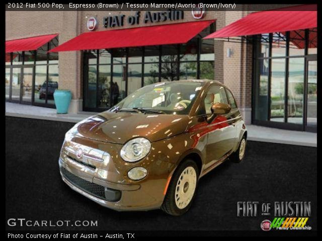 2012 Fiat 500 Pop in Espresso (Brown)