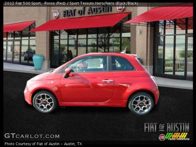 2012 Fiat 500 Sport in Rosso (Red)