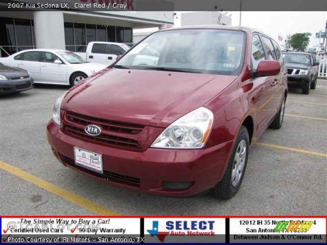 2007 Kia Sedona LX in Claret Red