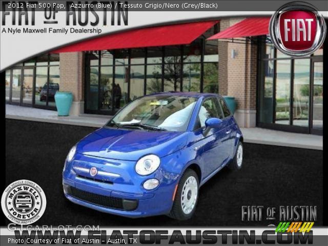 2012 Fiat 500 Pop in Azzurro (Blue)