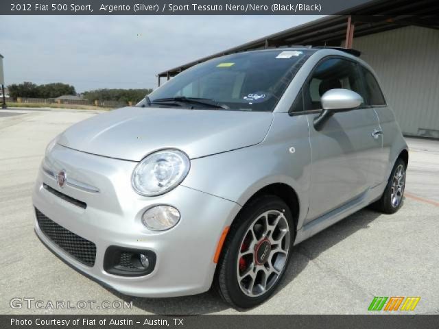 2012 Fiat 500 Sport in Argento (Silver)