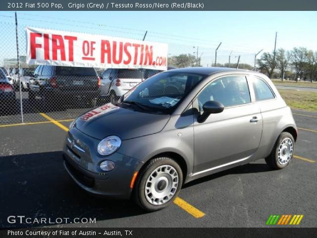2012 Fiat 500 Pop in Grigio (Grey)