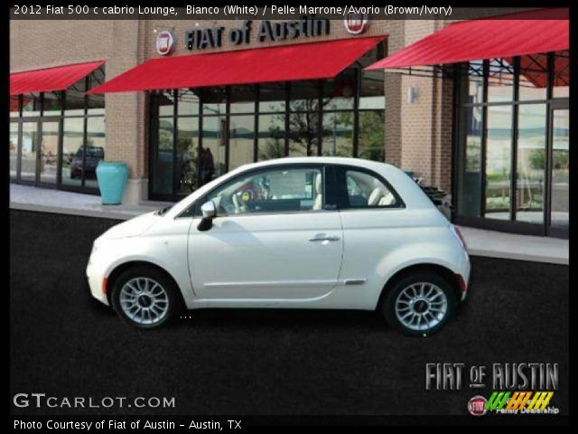 2012 Fiat 500 c cabrio Lounge in Bianco (White)