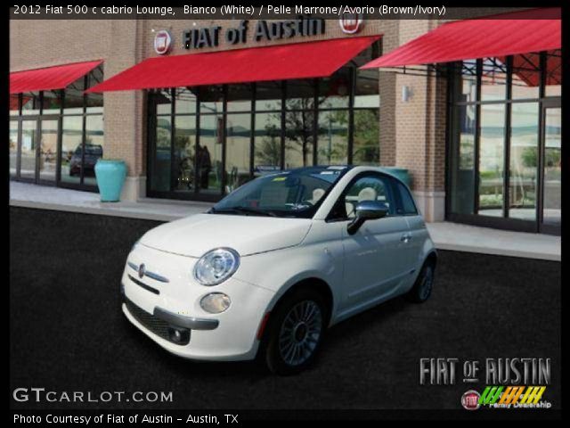 2012 Fiat 500 c cabrio Lounge in Bianco (White)