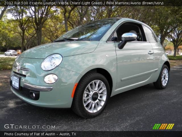 2012 Fiat 500 c cabrio Lounge in Verde Chiaro (Light Green)