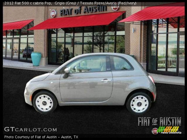 2012 Fiat 500 c cabrio Pop in Grigio (Grey)