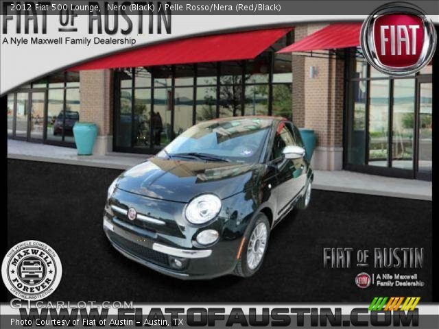 2012 Fiat 500 Lounge in Nero (Black)