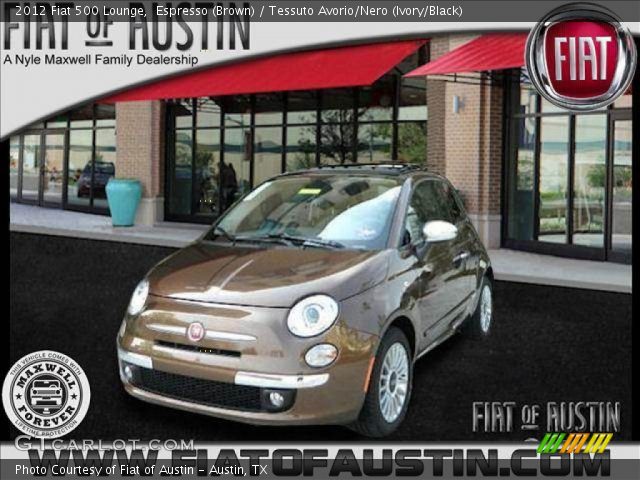 2012 Fiat 500 Lounge in Espresso (Brown)