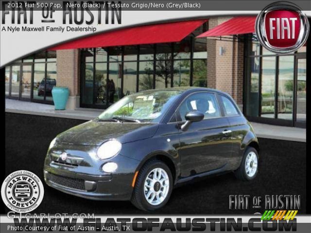 2012 Fiat 500 Pop in Nero (Black)