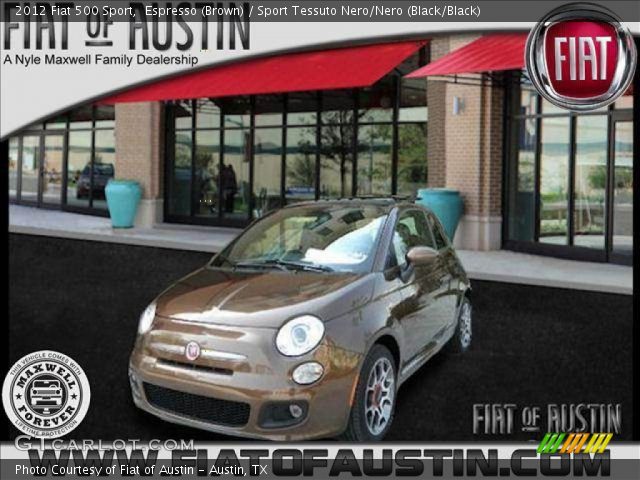 2012 Fiat 500 Sport in Espresso (Brown)