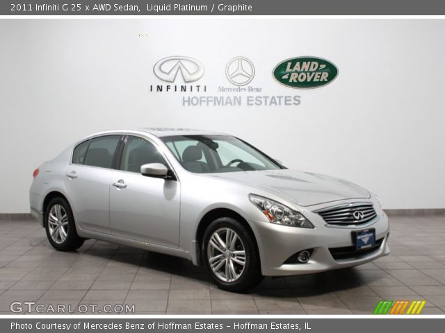 2011 Infiniti G 25 x AWD Sedan in Liquid Platinum