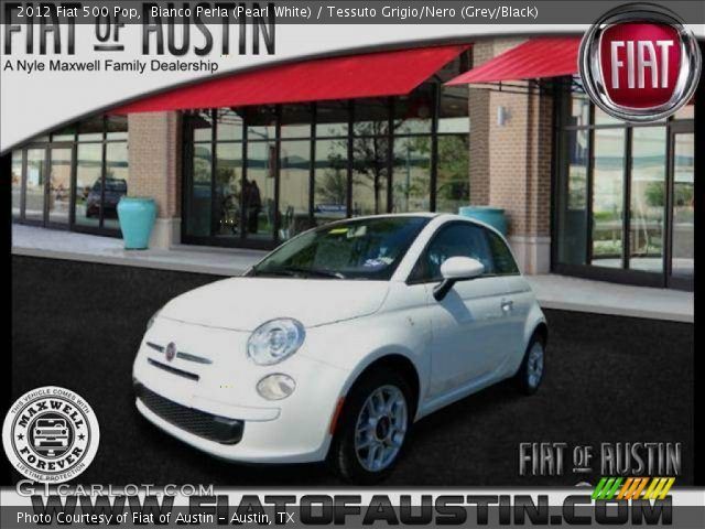 2012 Fiat 500 Pop in Bianco Perla (Pearl White)