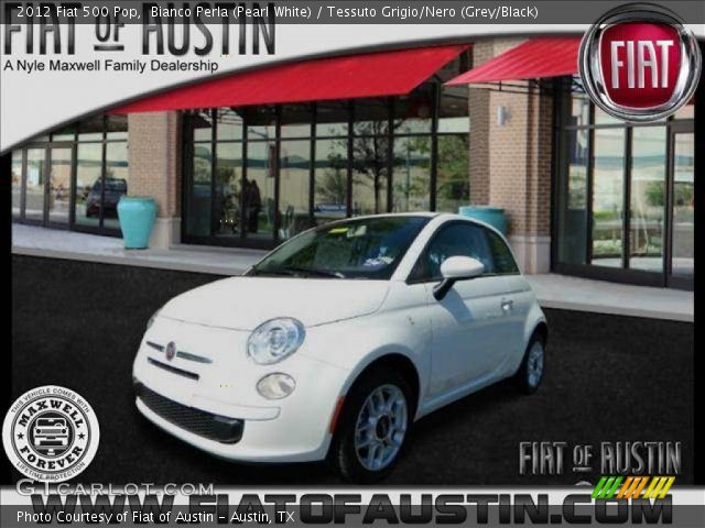 2012 Fiat 500 Pop in Bianco Perla (Pearl White)