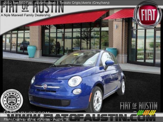 2012 Fiat 500 Pop in Azzurro (Blue)