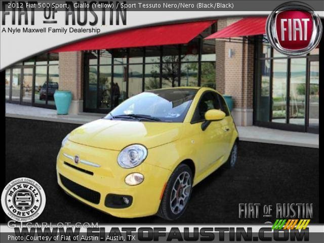 2012 Fiat 500 Sport in Giallo (Yellow)