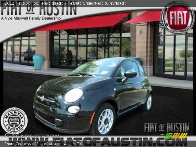 2012 Fiat 500 Pop in Nero (Black)