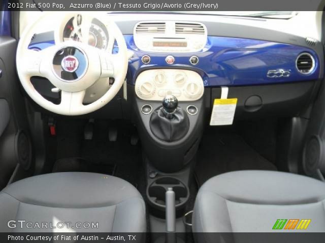 2012 Fiat 500 Pop in Azzurro (Blue)