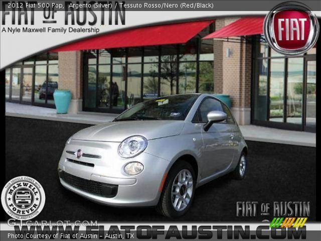 2012 Fiat 500 Pop in Argento (Silver)