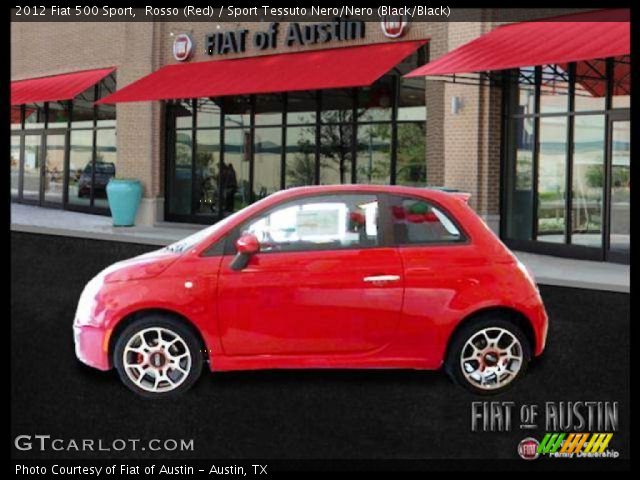 2012 Fiat 500 Sport in Rosso (Red)