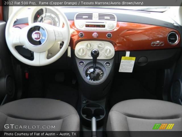 2012 Fiat 500 Pop in Rame (Copper Orange)