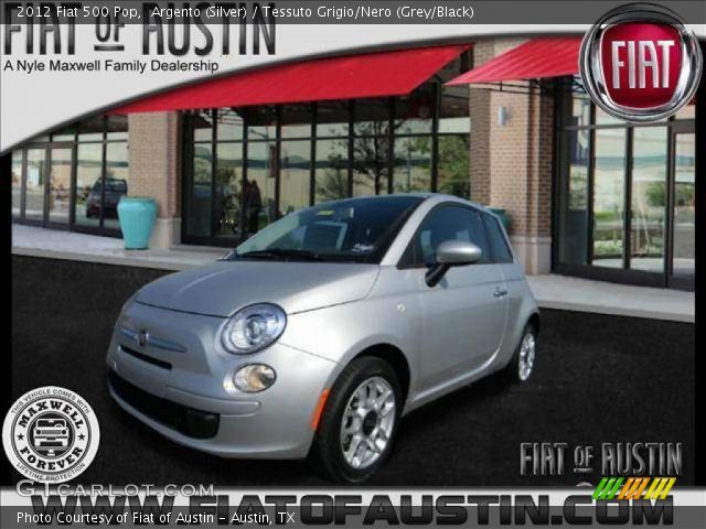 2012 Fiat 500 Pop in Argento (Silver)