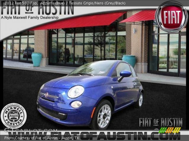 2012 Fiat 500 Pop in Azzurro (Blue)