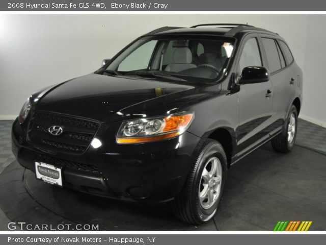2008 Hyundai Santa Fe GLS 4WD in Ebony Black