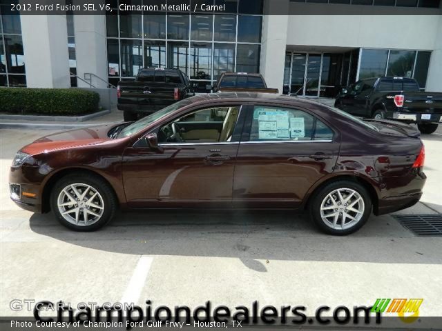 2012 Ford Fusion SEL V6 in Cinnamon Metallic