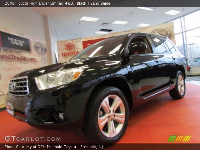 2008 Toyota Highlander Limited 4WD in Black