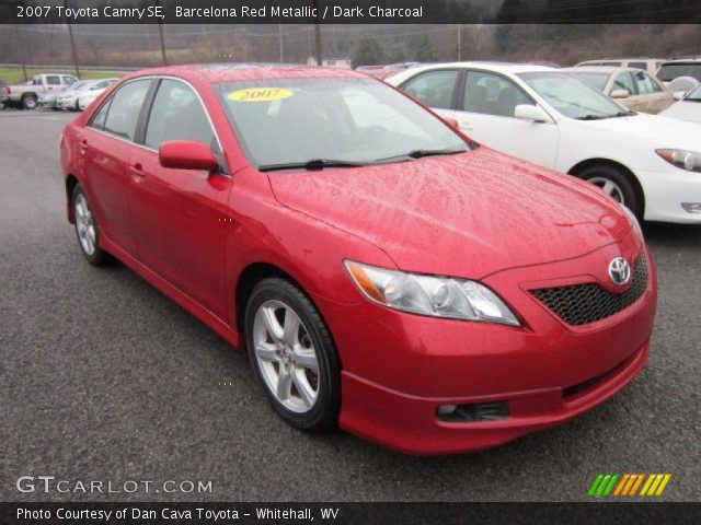 2007 Toyota Camry SE in Barcelona Red Metallic