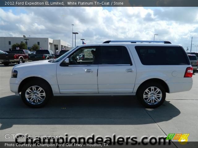 2012 Ford Expedition EL Limited in White Platinum Tri-Coat