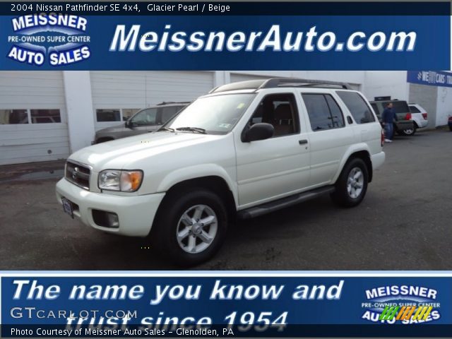 2004 Nissan Pathfinder SE 4x4 in Glacier Pearl