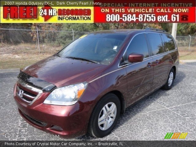2007 Honda Odyssey EX-L in Dark Cherry Pearl