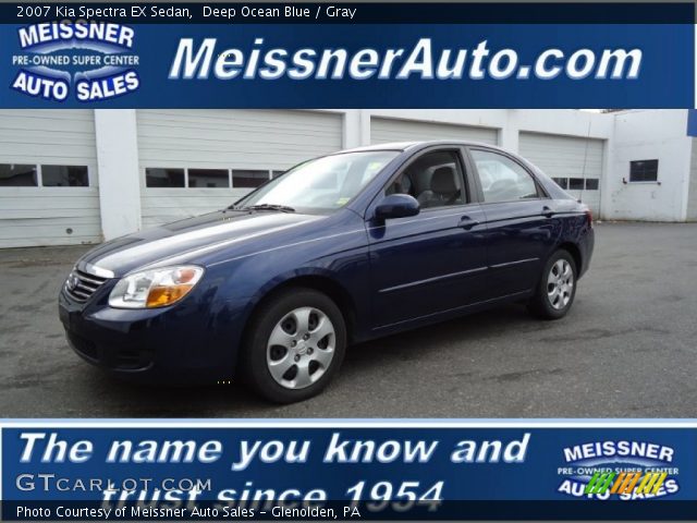 2007 Kia Spectra EX Sedan in Deep Ocean Blue