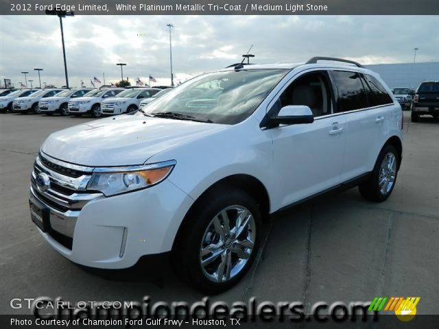 2012 Ford Edge Limited in White Platinum Metallic Tri-Coat