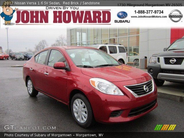 2012 Nissan Versa 1.6 SV Sedan in Red Brick