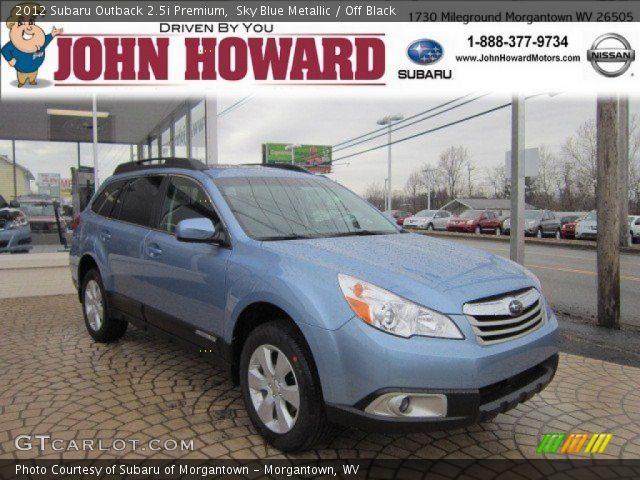 2012 Subaru Outback 2.5i Premium in Sky Blue Metallic