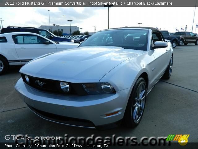 2012 Ford Mustang GT Premium Convertible in Ingot Silver Metallic