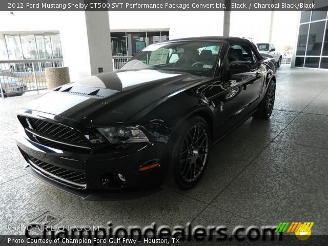 2012 Ford Mustang Shelby GT500 SVT Performance Package Convertible in Black