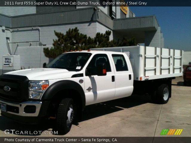 2011 Ford F550 Super Duty XL Crew Cab Dump Truck in Oxford White
