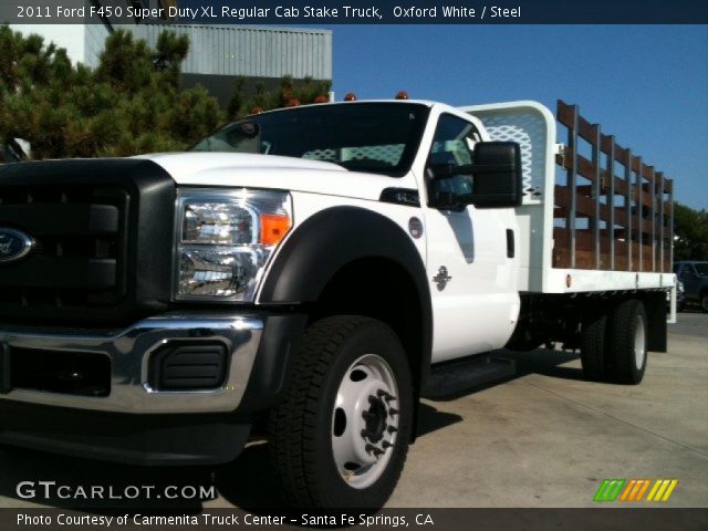 2011 Ford F450 Super Duty XL Regular Cab Stake Truck in Oxford White