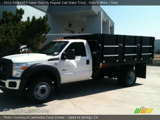 2011 Ford F450 Super Duty XL Regular Cab Stake Truck in Oxford White