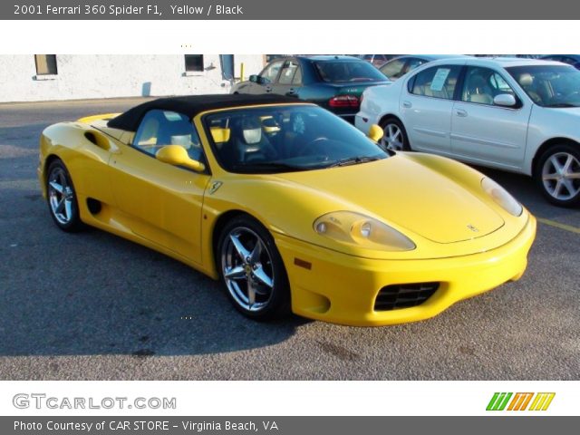 2001 Ferrari 360 Spider F1 in Yellow