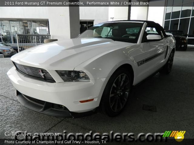 2011 Ford Mustang GT Premium Convertible in Performance White