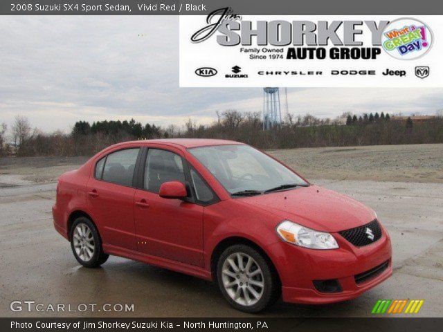 2008 Suzuki SX4 Sport Sedan in Vivid Red