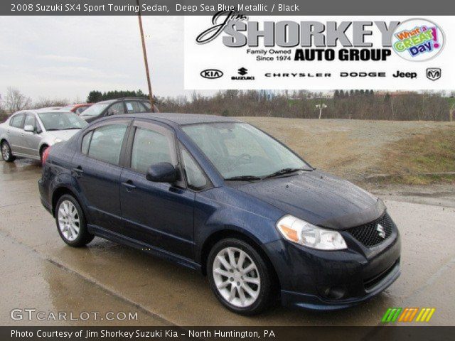 2008 Suzuki SX4 Sport Touring Sedan in Deep Sea Blue Metallic